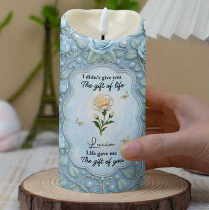 To My Granddaughter, Never Forget How Much I Love You - Personalized Custom LED Candle - GDT549_LECA