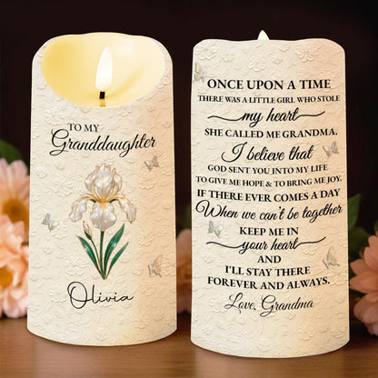 Once Upon A Time She Called Me Grandma, Daisy Design - Personalized Custom LED Candle - GDT550_LECA
