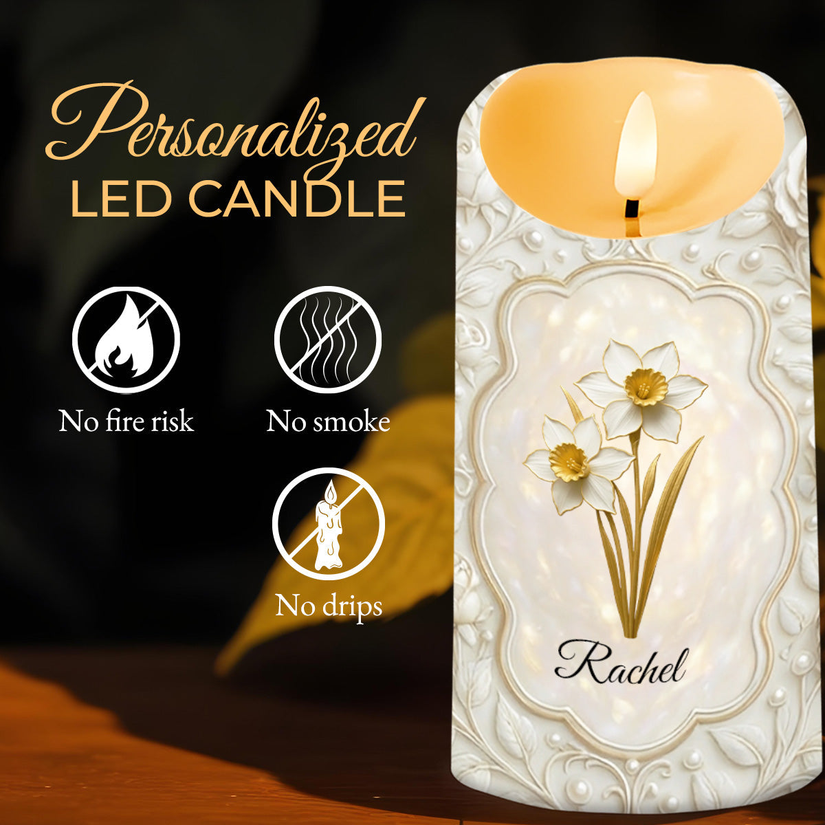 To My Granddaughter, Always Remember You Are Braver - Personalized Custom LED Candle - GDT562_LECA