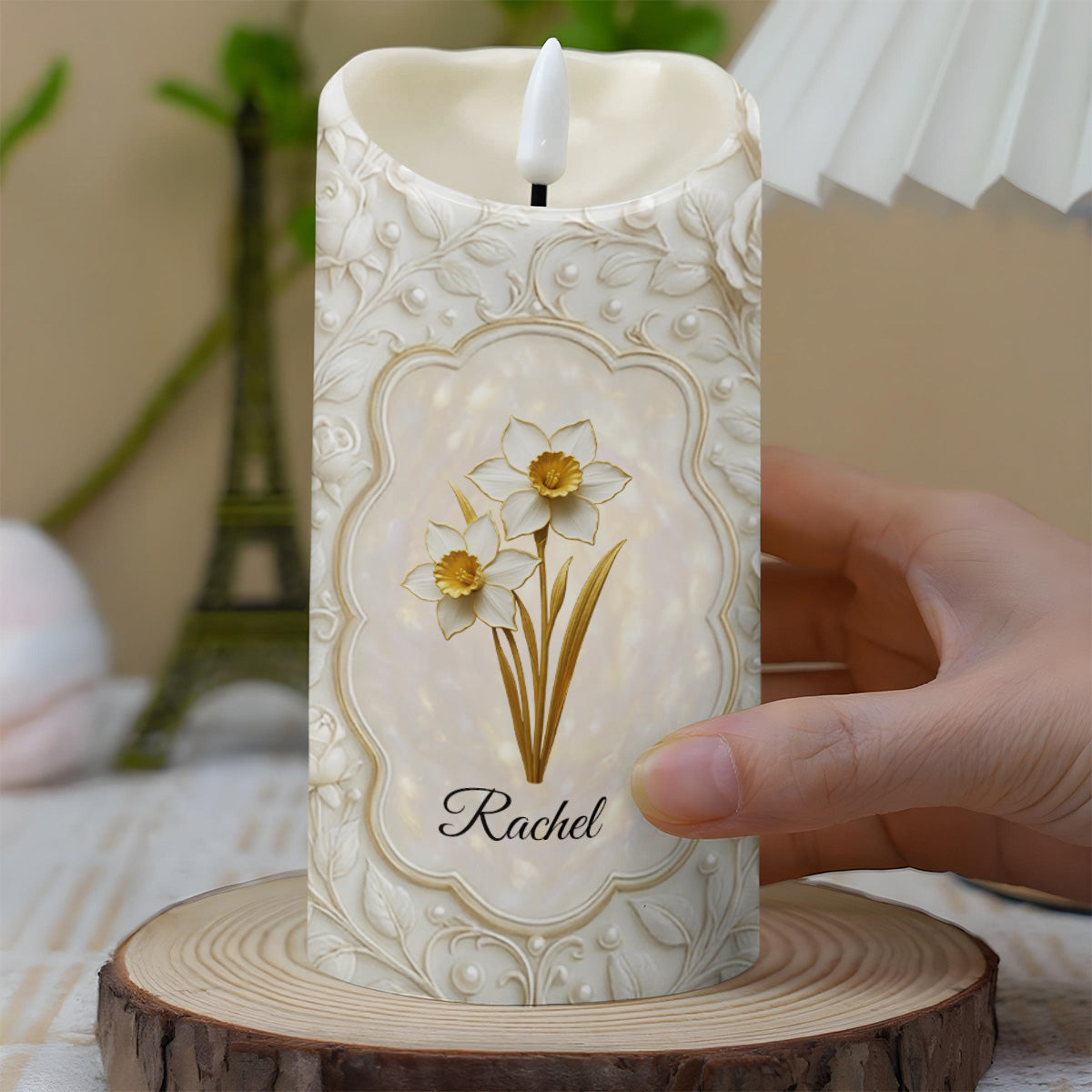 To My Granddaughter, Always Remember You Are Braver - Personalized Custom LED Candle - GDT562_LECA