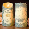 To My Granddaughter, You Are My Sunshine - Personalized Custom LED Candle - GDT566_LECA