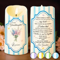 To My Granddaughter, Forever And Always - Personalized Custom LED Candle - GDT570_LECA