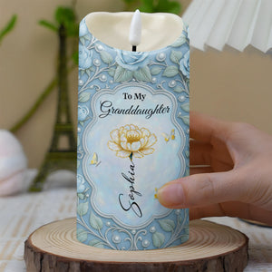 Always In My Heart Beautiful Chapters Granddaughter - Personalized Custom LED Candle - GDT572_LECA