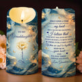 To My Granddaughter, Flower And Butterfly - Personalized Custom LED Candle - GDT575_LECA