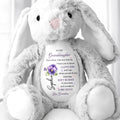 To My Granddaughter, Soft Bunny in Your Arms - Personalized Stuffed Bunny - GDT602_BUN