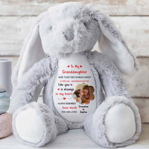 To My Granddaughter, A Special Granddaughter Like You - Personalized Stuffed Bunny - GDT603_BUN