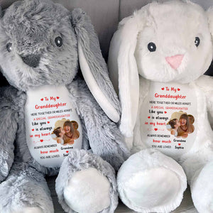 To My Granddaughter, A Special Granddaughter Like You - Personalized Stuffed Bunny - GDT603_BUN