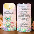 To My Granddaughter Once Upon A Time Bunnies And Easter Eggs - Personalized Custom LED Candle - GDT642_LECA