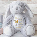 To My Beautiful Granddaughter You Leave A Little Sparkle Butterfly Flower - Personalized Stuffed Bunny - GDT803_BUN