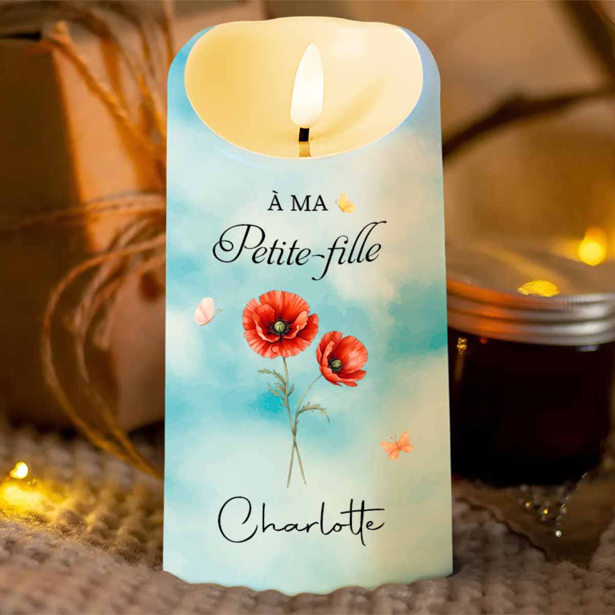À MA Petite-fille Souviens-toi De Qui Tu Es Birth Month Flowers Crown - Personalized Custom LED Candle - GDT838_LECA