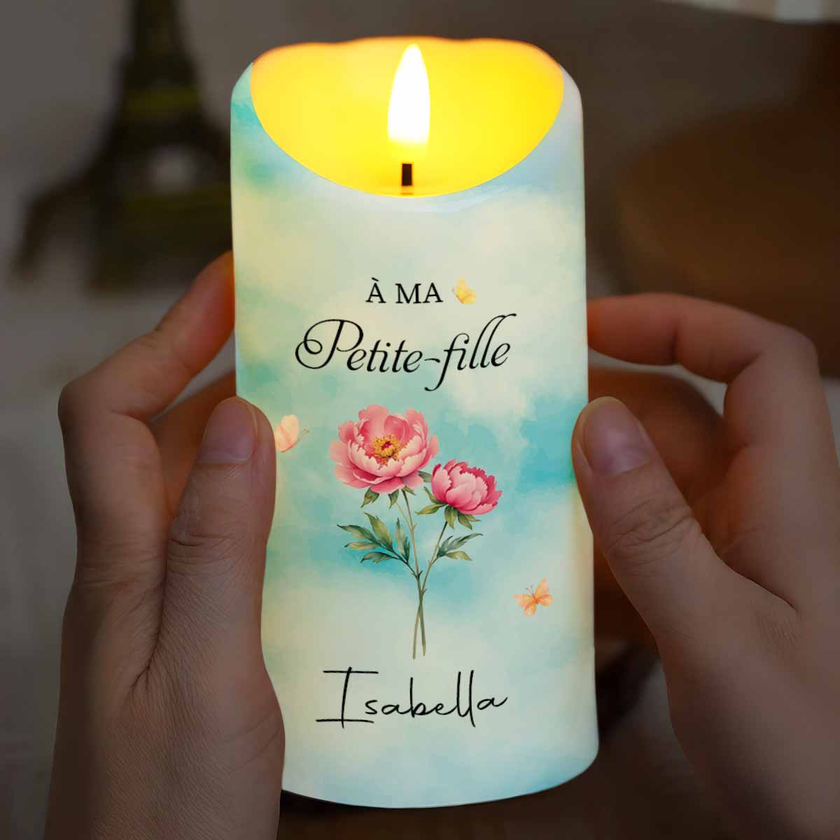 À MA Petite-fille Souviens-toi De Qui Tu Es Birth Month Flowers Crown - Personalized Custom LED Candle - GDT838_LECA
