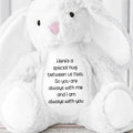 Special Hug Between Us Always With You Stuffed Bunny - Personalized Stuffed Bunny - GRK095_BUN
