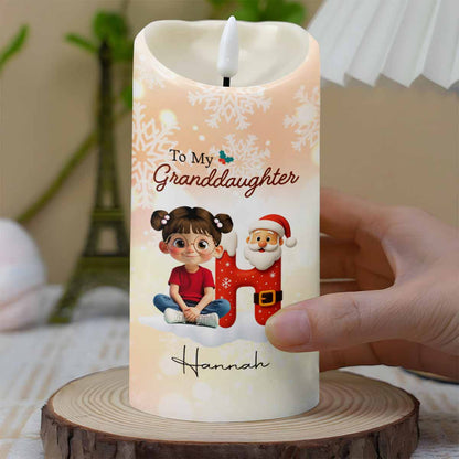 Once Upon A Time, Love From Grandma - Personalized Custom LED Candle - GRK100_LECA
