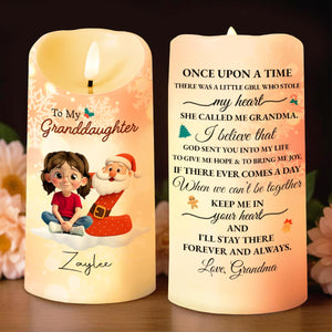 Once Upon A Time, Love From Grandma - Personalized Custom LED Candle - GRK100_LECA