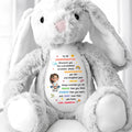 To My Granddaughter, Always Remember You Are Braver - Personalized Stuffed Bunny - GRK107_BUN