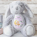 Happy Easter My Dear Granddaughter Side By Side Bunny Moon And Stars - Personalized Stuffed Bunny - GRK115_BUN