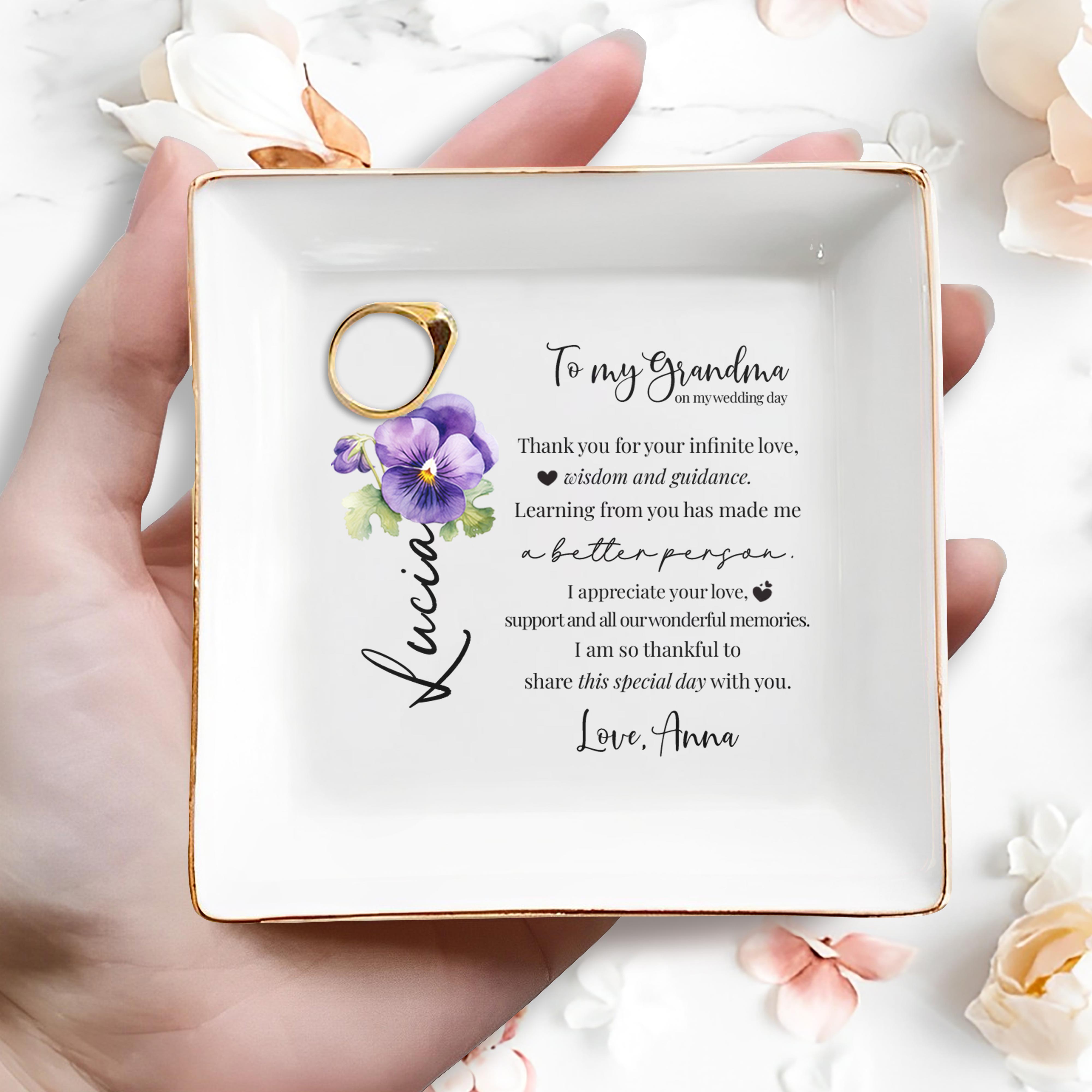 Thank You For Your Infinite Love And Wisdom - Personalized Custom Jewelry Dish - GRM006_SCRD