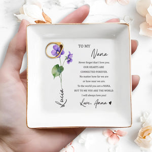 To My Nana You Are The World - Personalized Custom Jewelry Dish - GRM009_SCRD