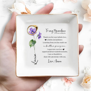 Thank You For Your Infinite Love And Guidance - Personalized Custom Jewelry Dish - GRM014_SCRD