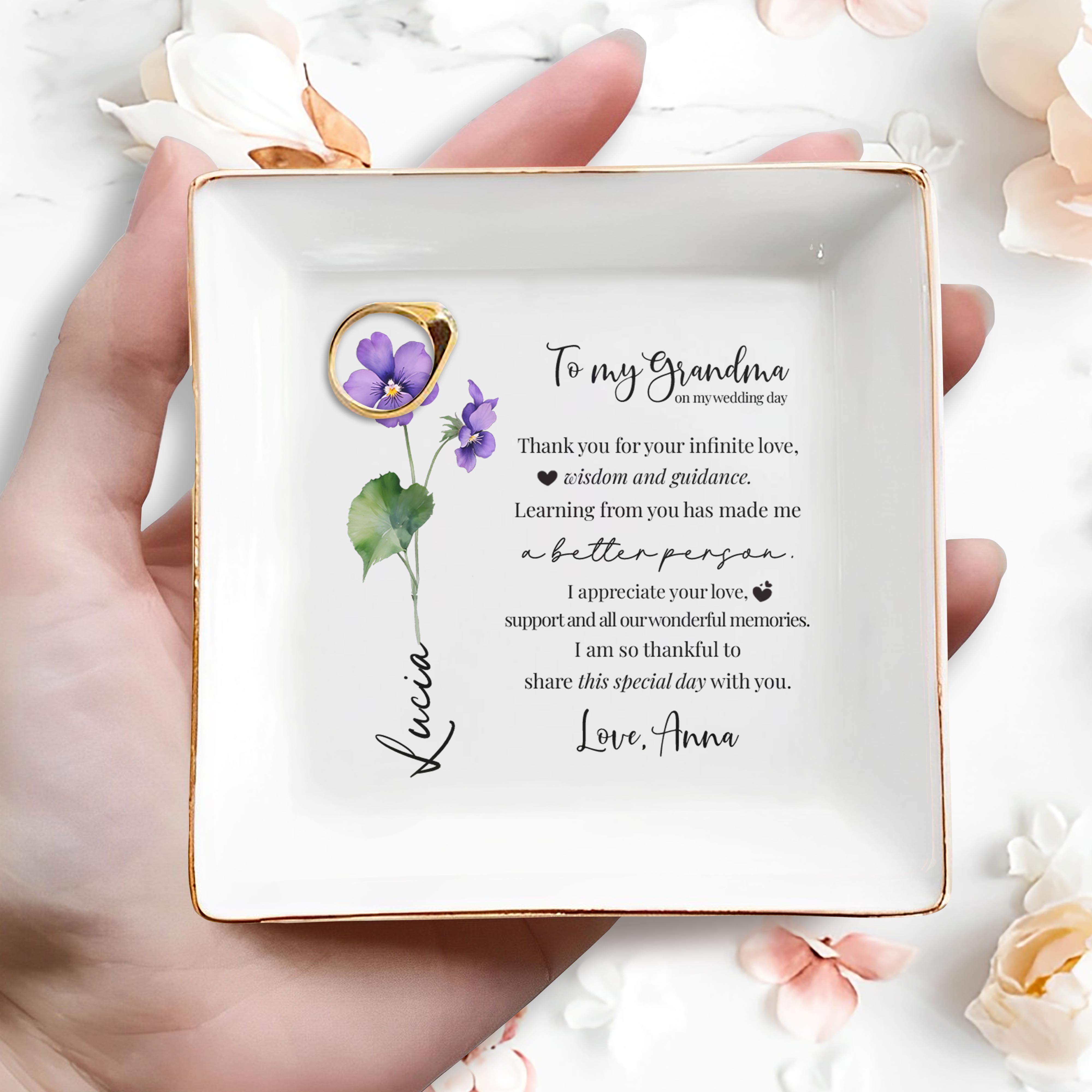 Thank You For Your Infinite Love And Guidance - Personalized Custom Jewelry Dish - GRM014_SCRD