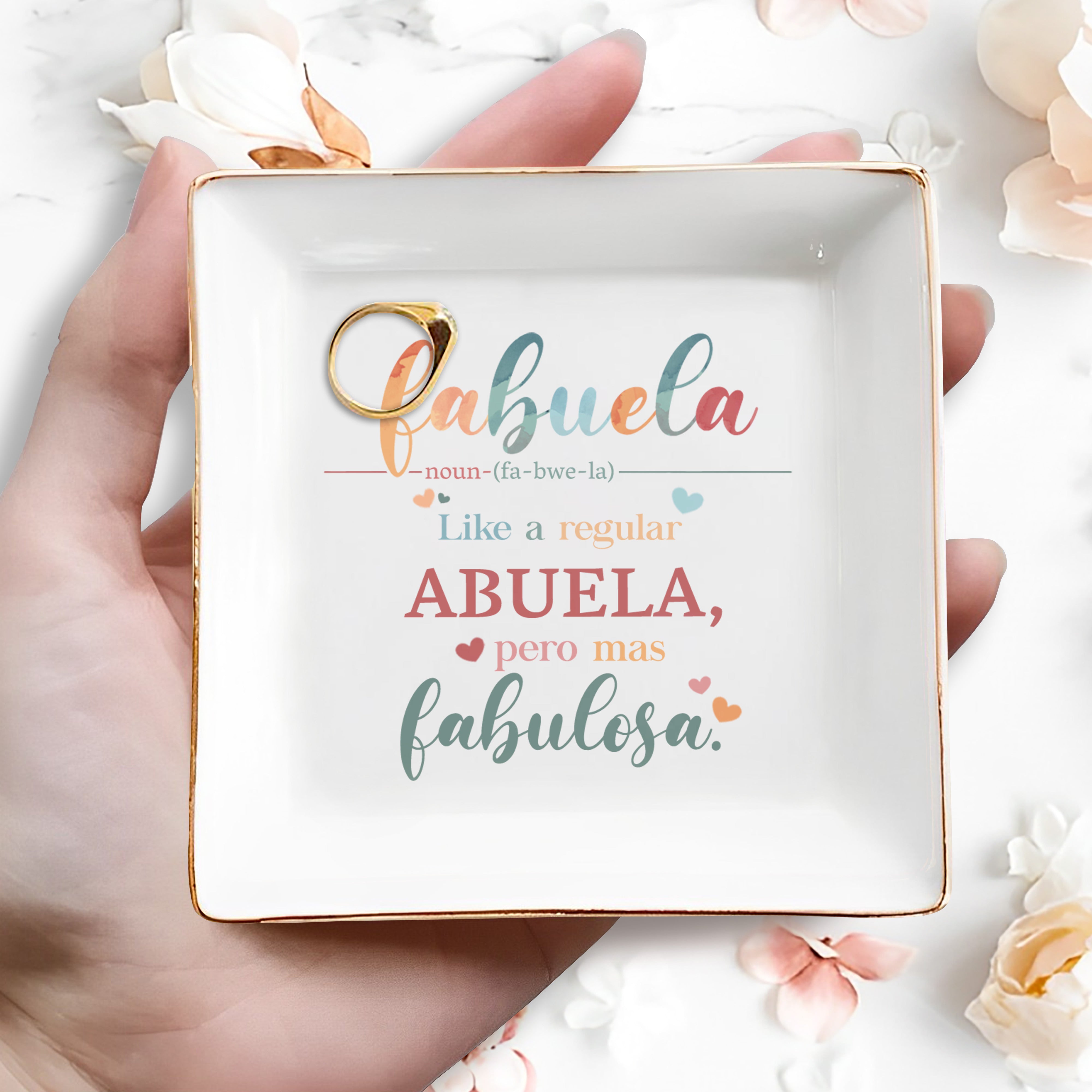 FABUELA - Personalized Custom Jewelry Dish - GRM001_SCRD