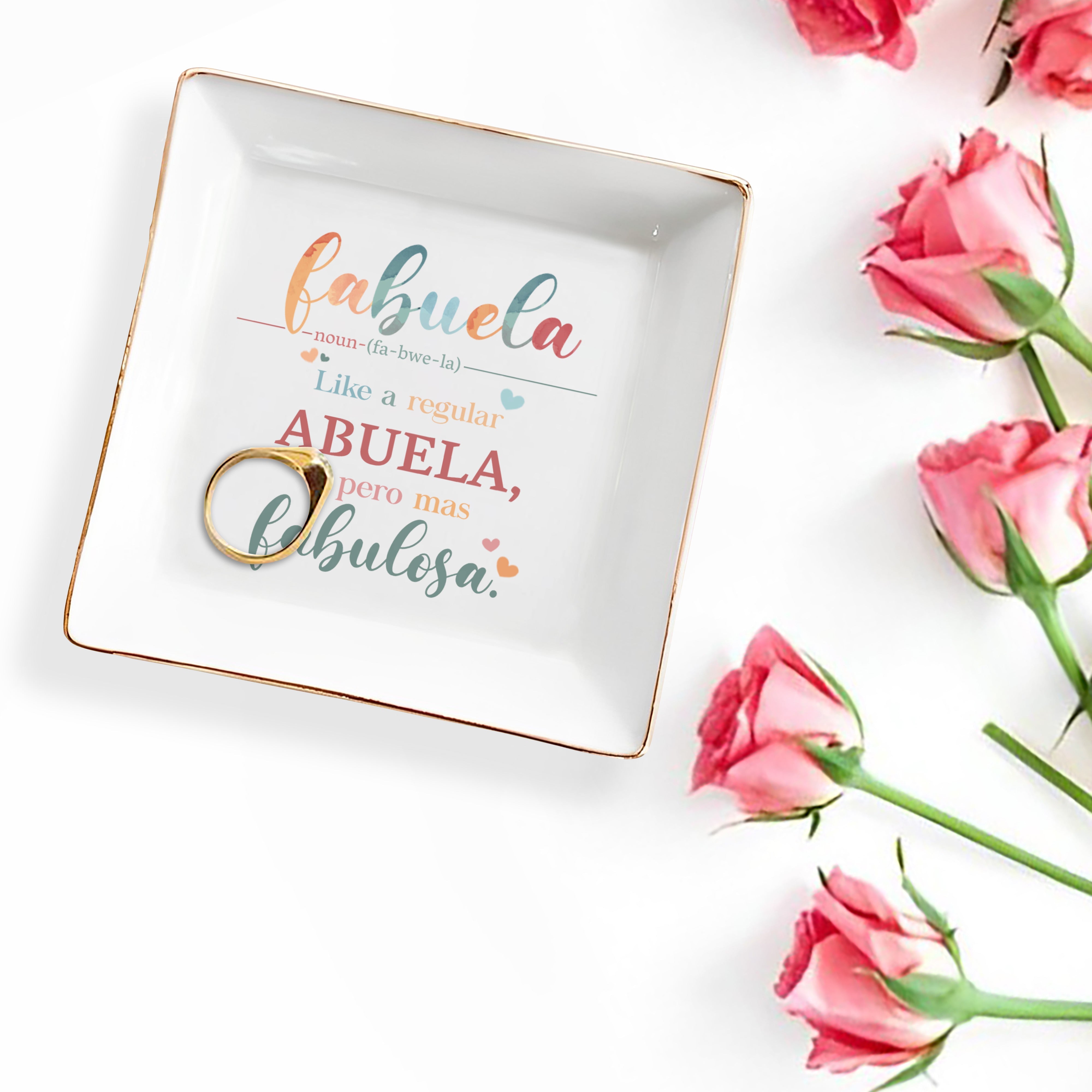 FABUELA - Personalized Custom Jewelry Dish - GRM001_SCRD