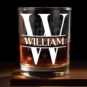 Celebrate Your Special Moments, Typographic Design - Personalized Custom Whiskey Glass - GRP032_RWG