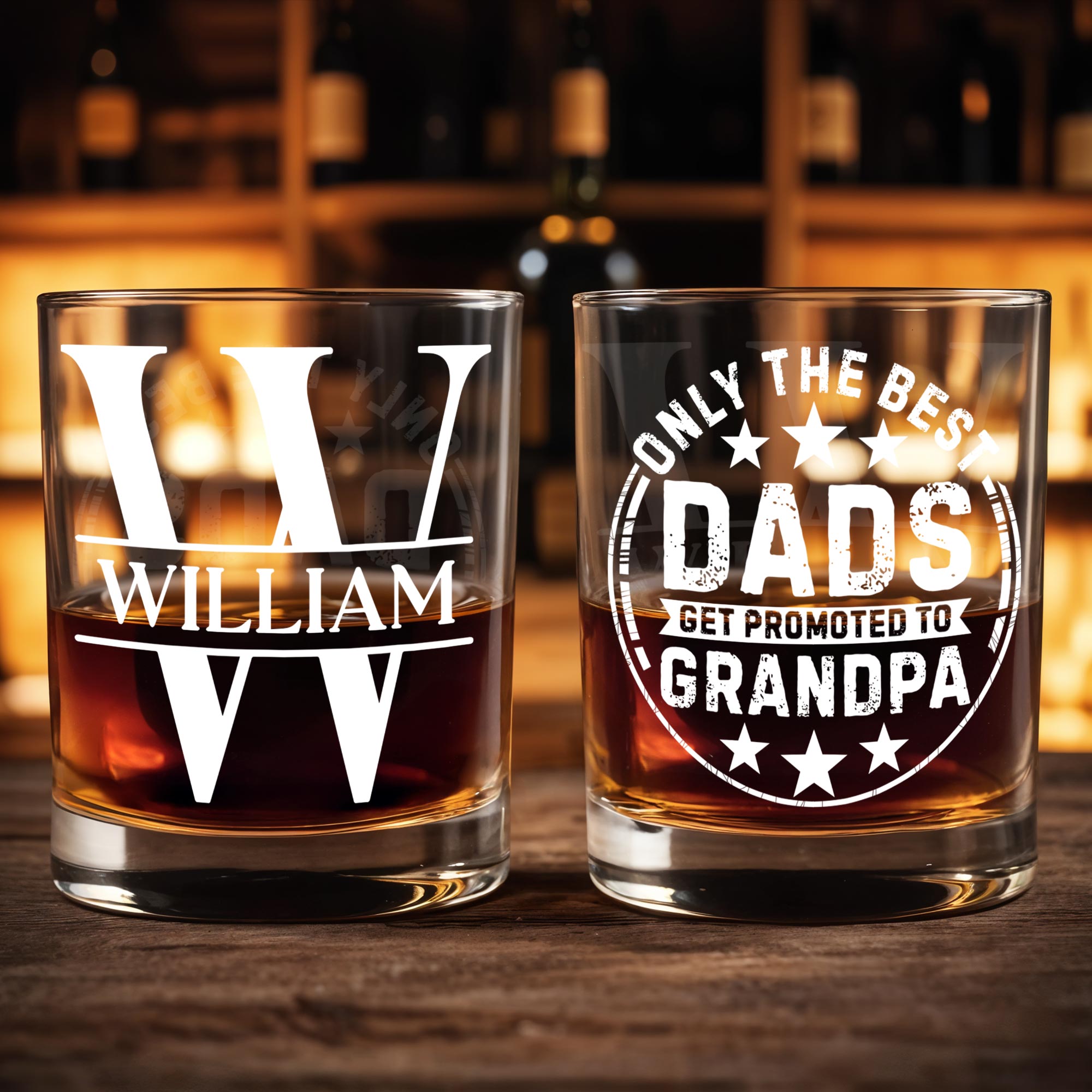 Celebrate Your Special Moments, Typographic Design - Personalized Custom Whiskey Glass - GRP032_RWG