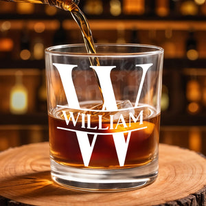 Celebrate Your Special Moments, Typographic Design - Personalized Custom Whiskey Glass - GRP032_RWG