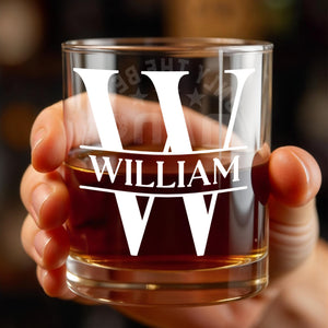 Celebrate Your Special Moments, Typographic Design - Personalized Custom Whiskey Glass - GRP032_RWG