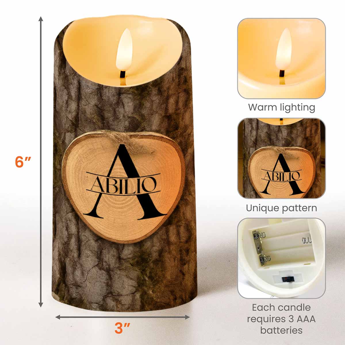 À Mon Petit-fils, Redresse Ta Couronne - Personalized Custom LED Candle - GSN056_LECA