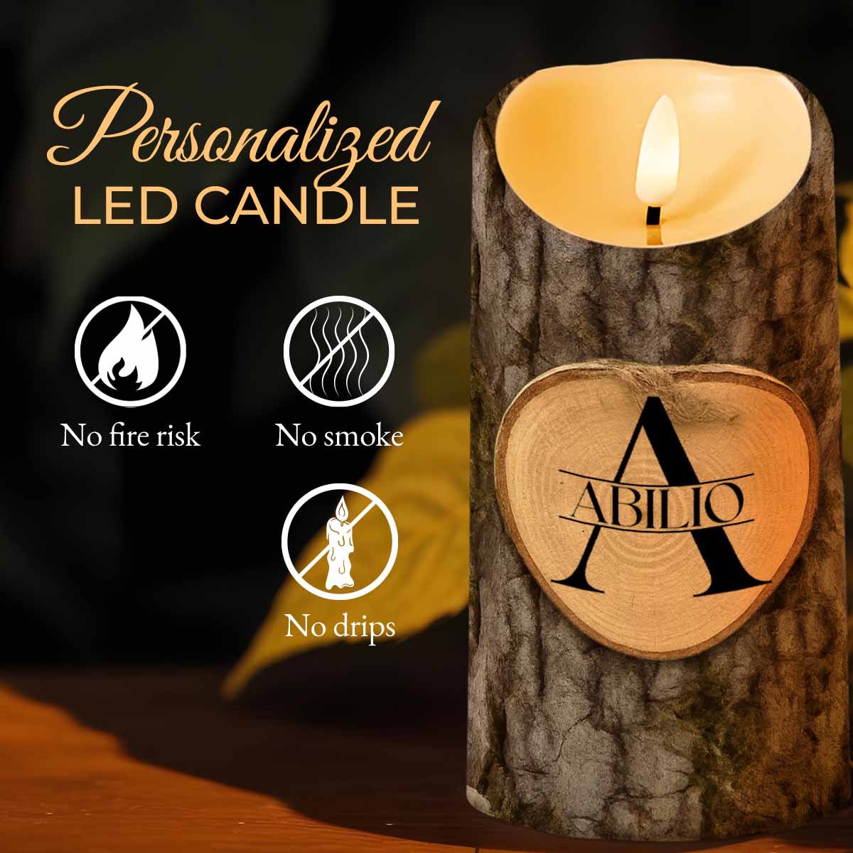 À Mon Petit-fils, Redresse Ta Couronne - Personalized Custom LED Candle - GSN056_LECA