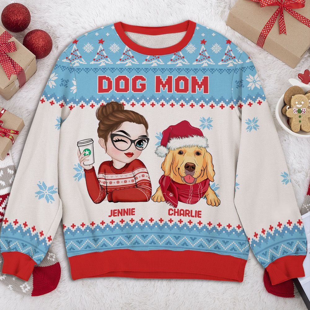 Winter Mom Dad - Personalized All-Over-Print Sweatshirt