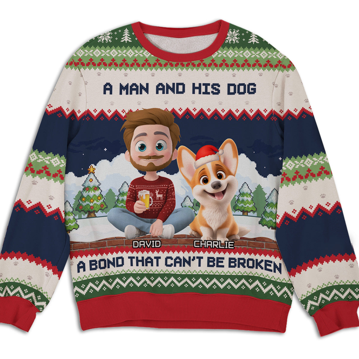 Can Not Be Broken - Personalized All-Over-Print Sweatshirt