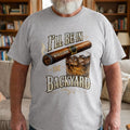 I'll Be In The Backyard With Cigar And Whiskey Glass - Personalized Custom Unisex T-shirt, Hoodie - HIM024_WBAS