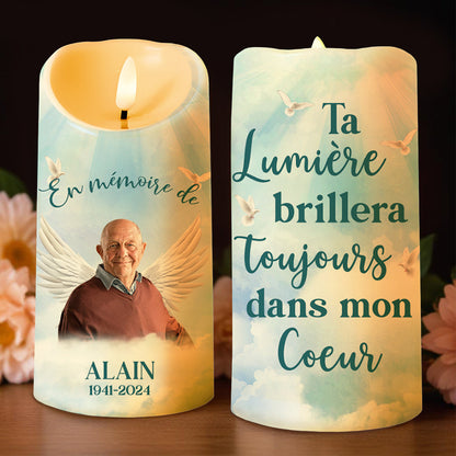 Lighting Memories That Warm Our Hearts Candle - Personalized Custom LED Candle - HME085_LECA