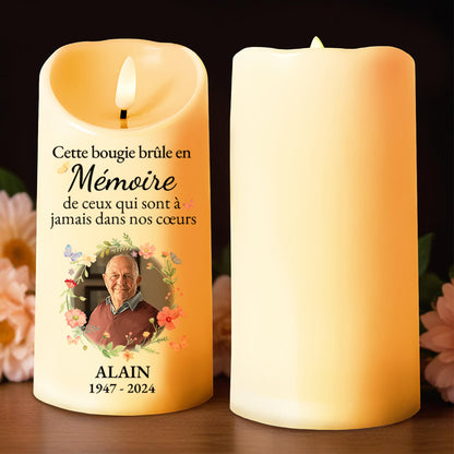 Lighting Up Memories LED Candle For Memorials And Celebrations - Personalized Custom LED Candle - HME087_LECA