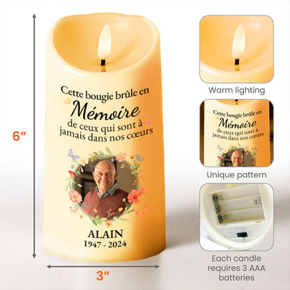 Lighting Up Memories LED Candle For Memorials And Celebrations - Personalized Custom LED Candle - HME087_LECA