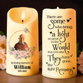 Light Great To The World Memorial LED Candle - Personalized Custom LED Candle - HME093_LECA