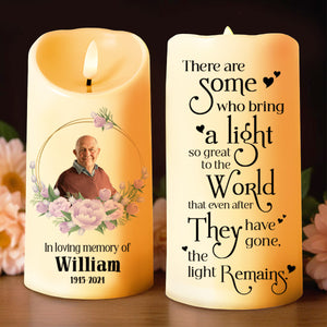 Light Great To The World Memorial LED Candle - Personalized Custom LED Candle - HME093_LECA