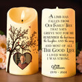 A Limb Has Fallen From Our Family Tree Remember The Best Times - Personalized Custom LED Candle - HME095_LECA