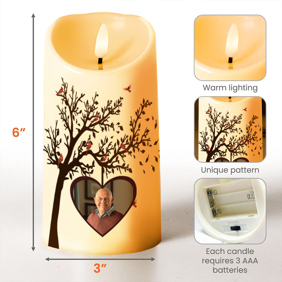 A Limb Has Fallen From Our Family Tree Remember The Best Times - Personalized Custom LED Candle - HME095_LECA