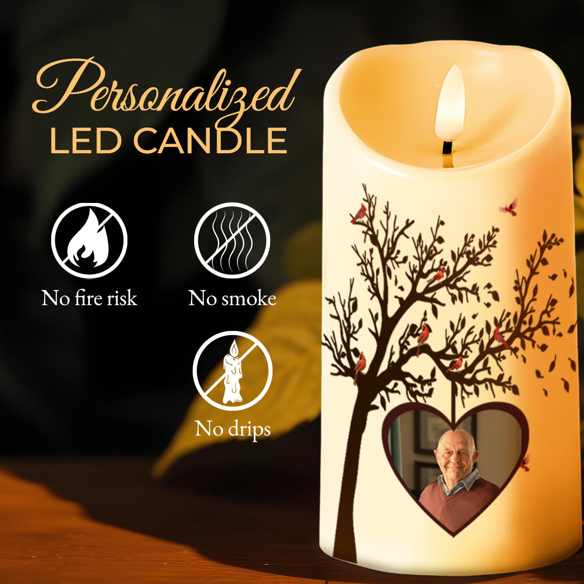 A Limb Has Fallen From Our Family Tree Remember The Best Times - Personalized Custom LED Candle - HME095_LECA