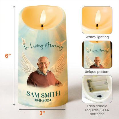 Love As A Guide, Beautiful Memories Always By My Side - Personalized Custom LED Candle - HME110_LECA