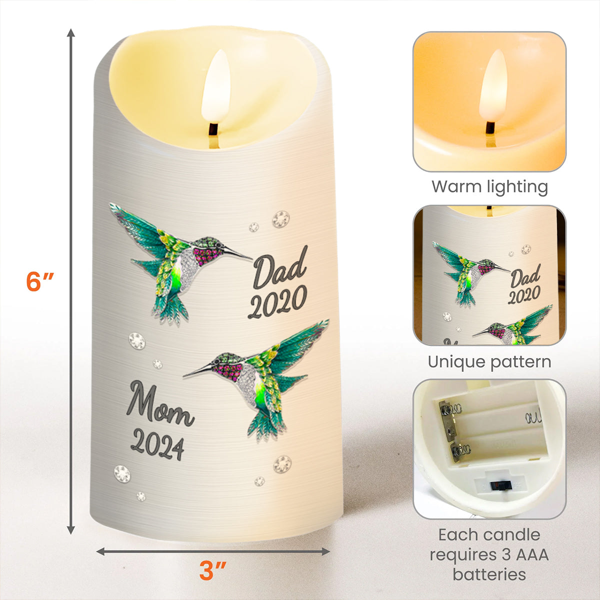 My Mind Still Talks to You, My Heart Still Looks for You - Personalized Custom LED Candle - HME120_LECA