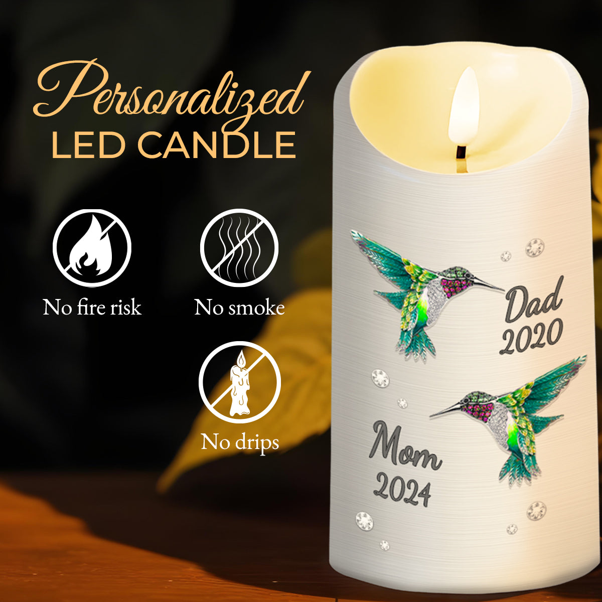 My Mind Still Talks to You, My Heart Still Looks for You - Personalized Custom LED Candle - HME120_LECA