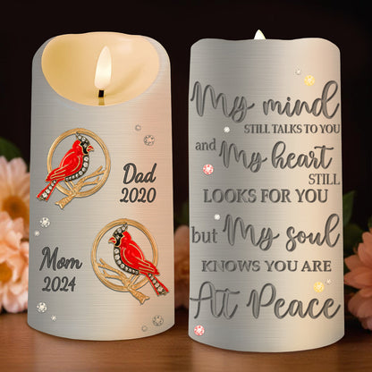 My Soul Knows You Are At Peace Memorial LED Candle - Personalized Custom LED Candle - HME126_LECA