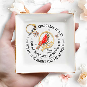 Cardinal Peace Memorial Custom Dish - Personalized Custom Jewelry Dish - HME126_SCRD