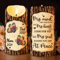 Butterfly And Heart Memorial Custom LED Candle - Personalized Custom LED Candle - HME136_LECA