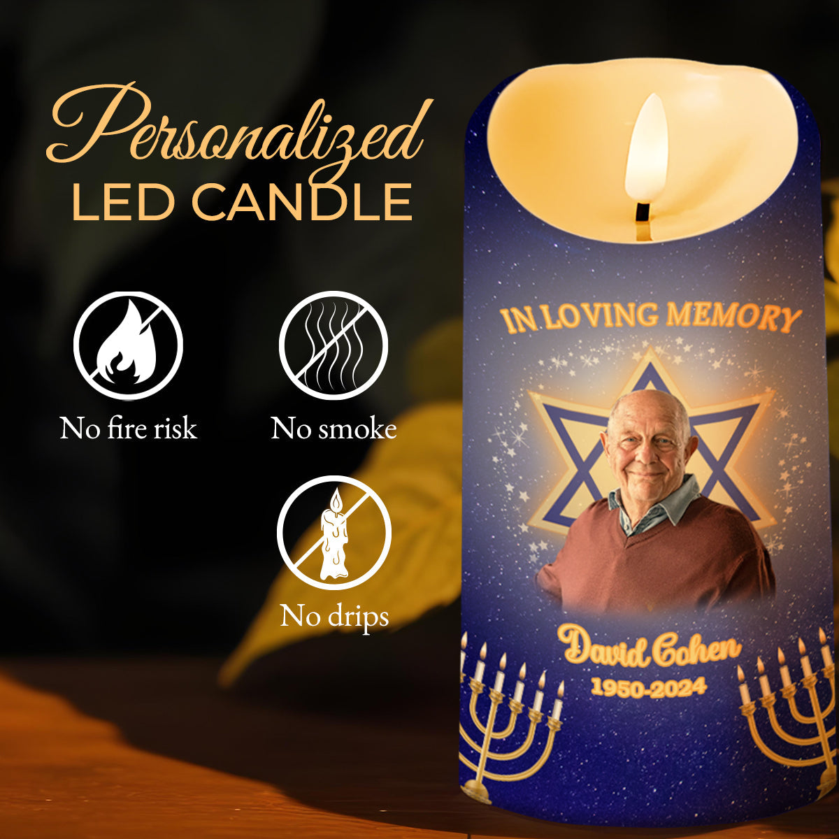 Those We Love - Personalized Custom LED Candle - HME137_LECA